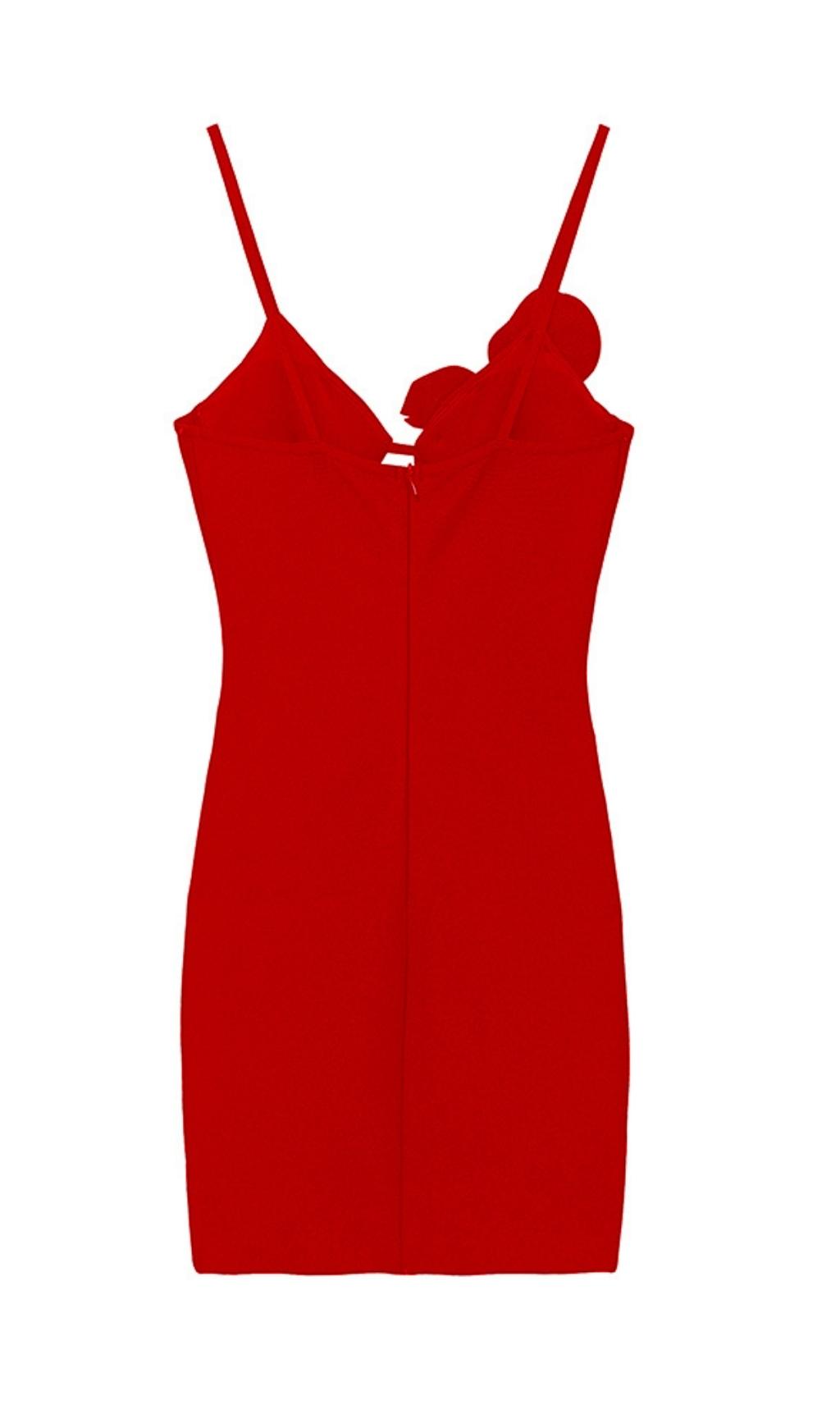 Vestido Mini de Tirantes con Pedrería Floral
