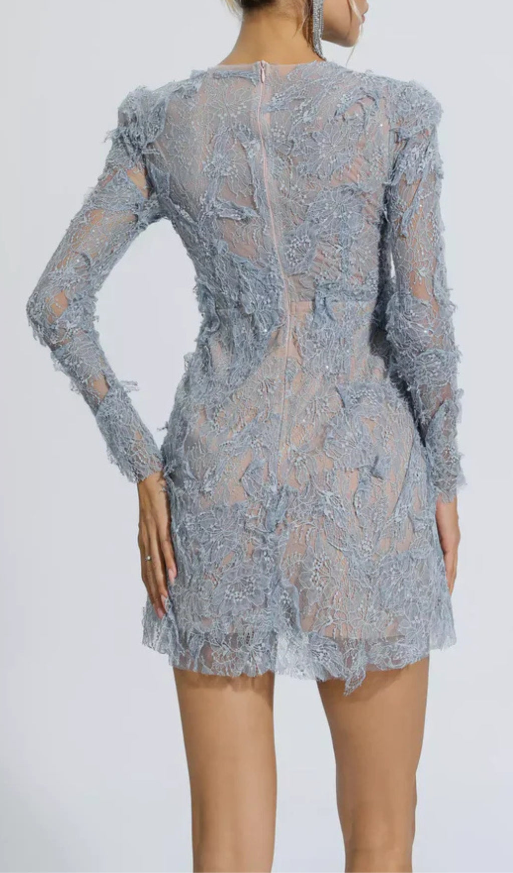 Vestido Midi Bordado Floral