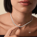 Collar Tenis de Moissanita 3mm