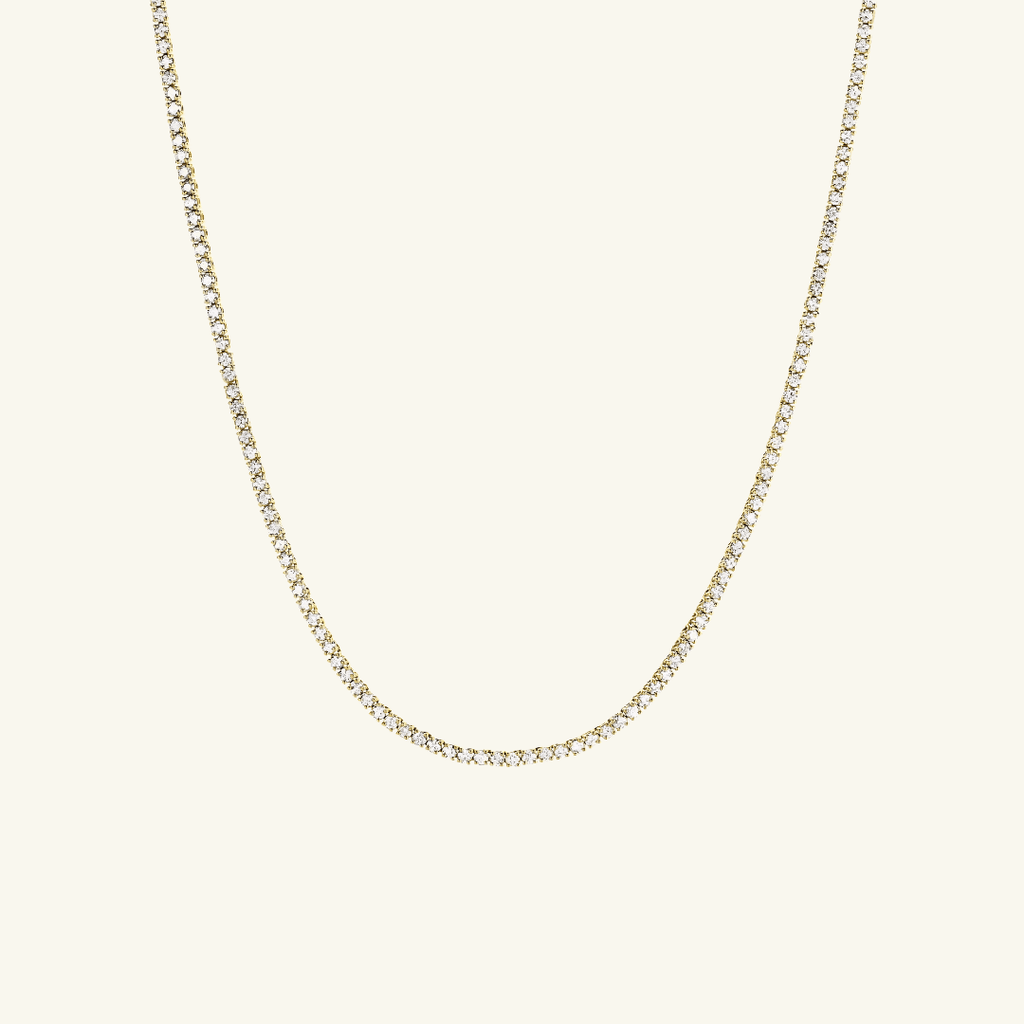 Collar Tenis de Moissanita 3mm