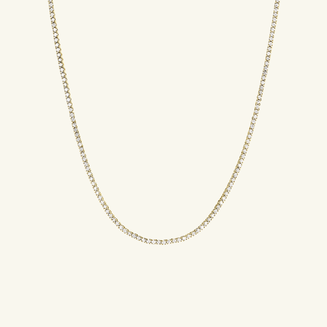 Collar Tenis de Moissanita 3mm