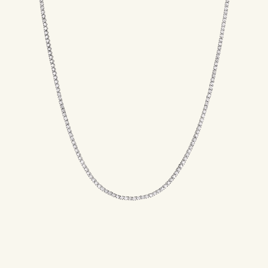 Collar Tenis de Moissanita 3mm