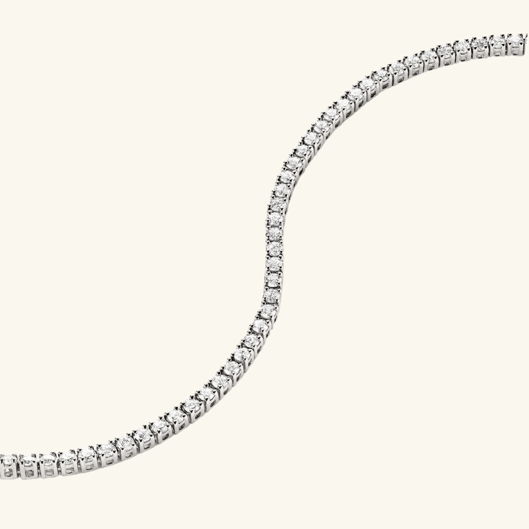 Collar Tenis de Moissanita 3mm
