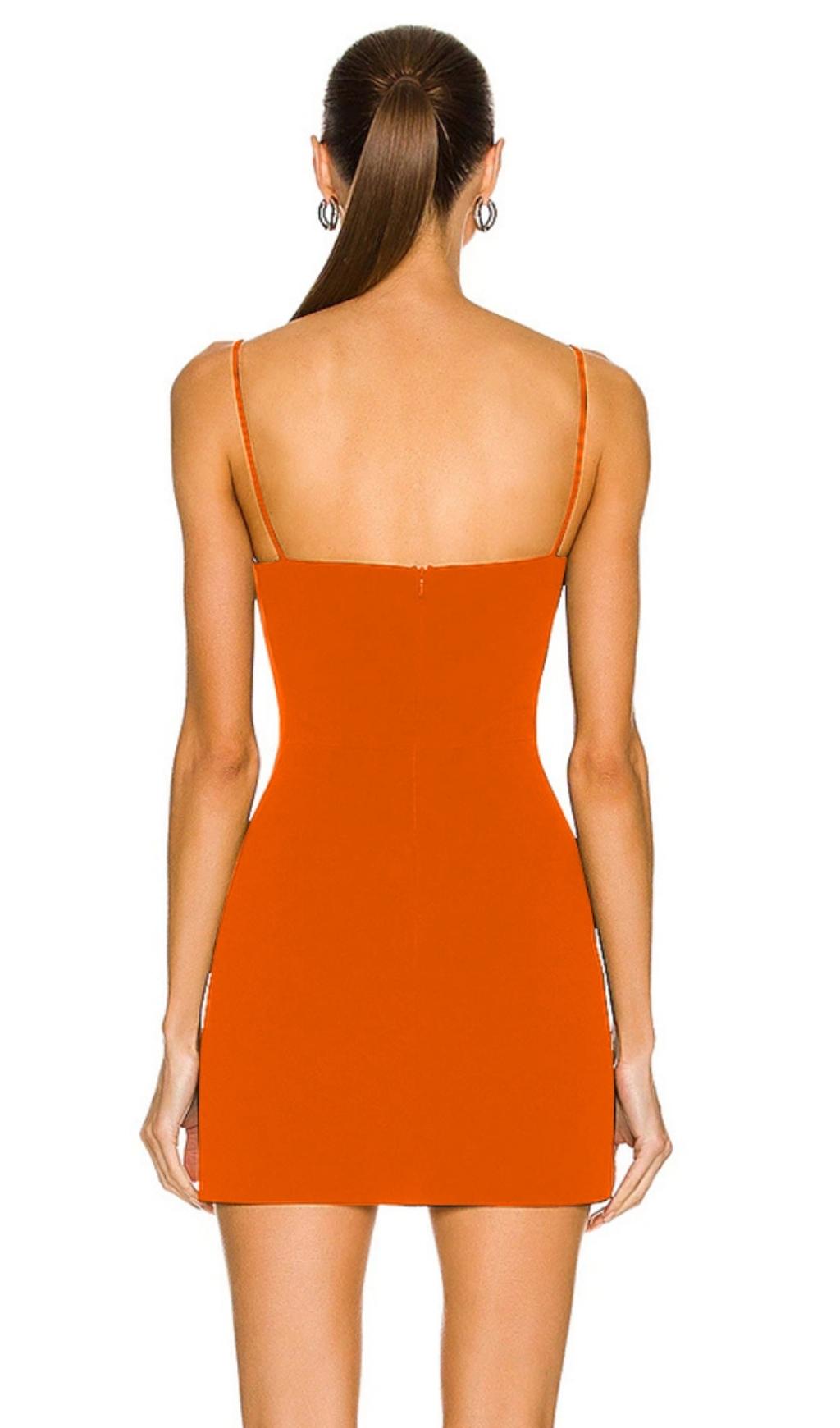 Vestido Mini de Tirantes con Pedrería Floral