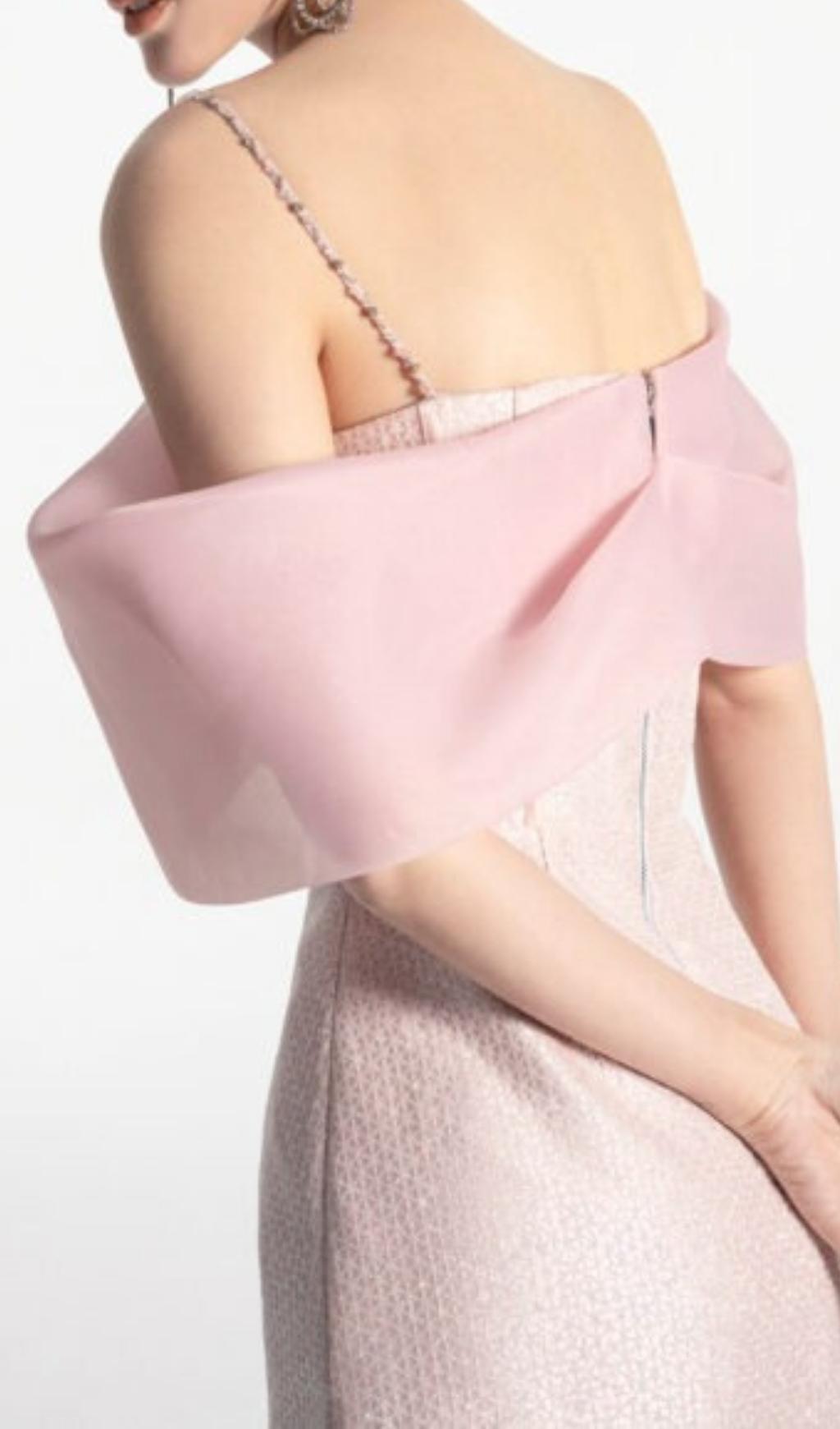 Vestido Mini Rosa de Tirantes Cruzados