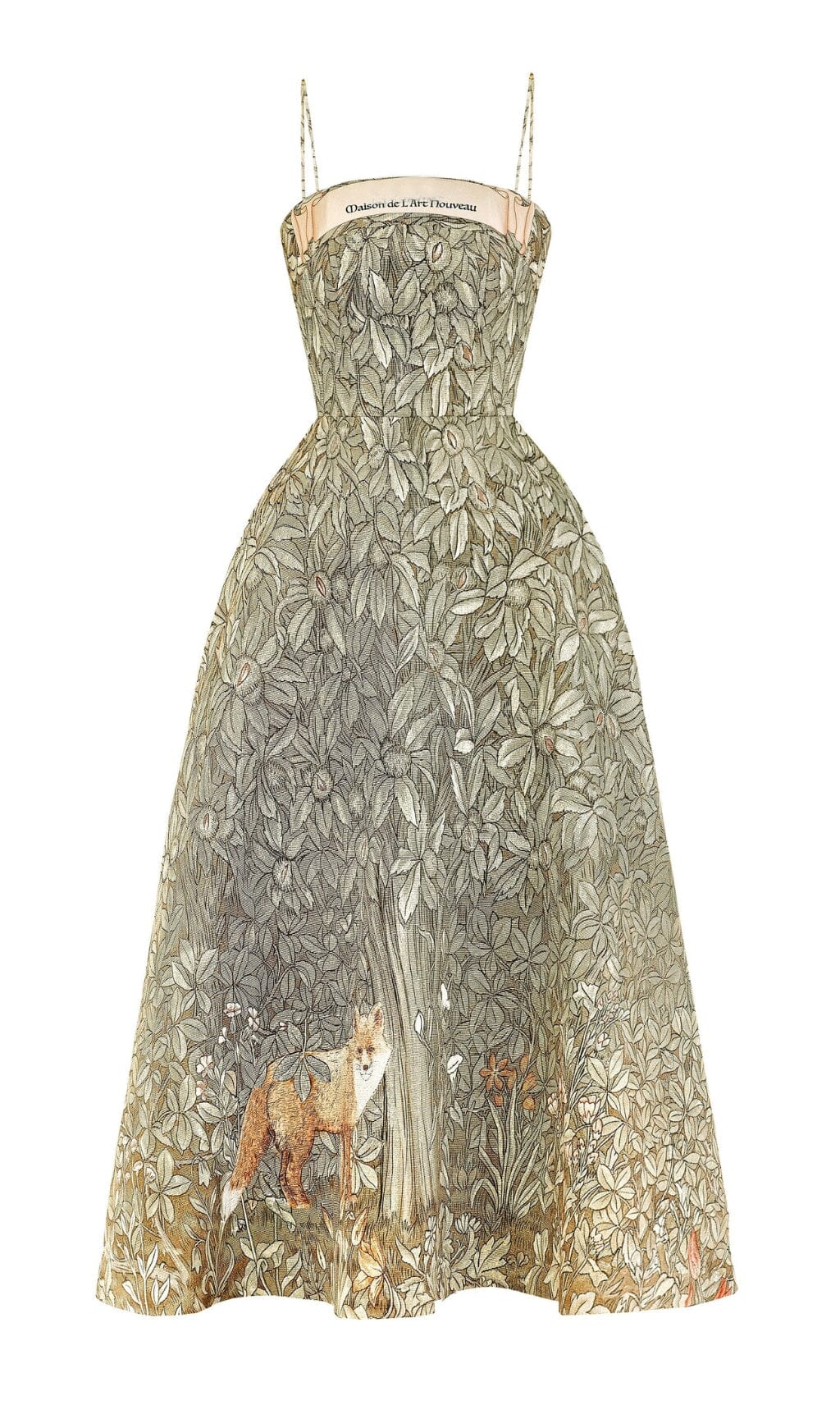 Vestido Midi Estampado Animal Print Chocolate