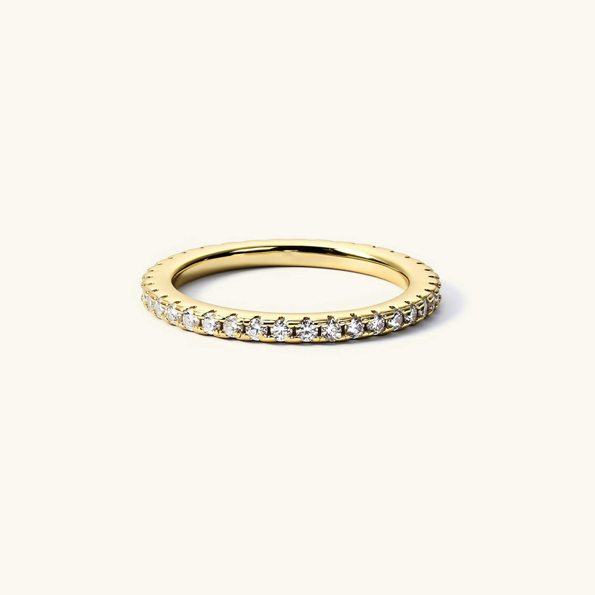 Anillo Alianza Fino de Moissanita 1.5mm