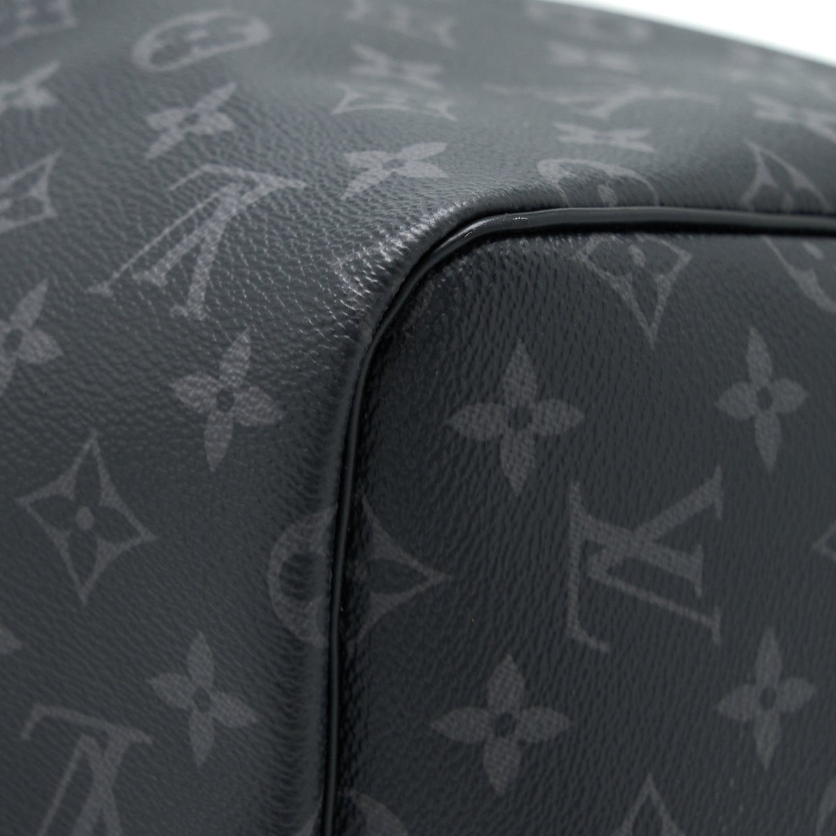 LOUIS VUITTON KEEPALL 55 WITH SHOULDER STRAP MONOGRAM ECLIPSE CANVAS SHW