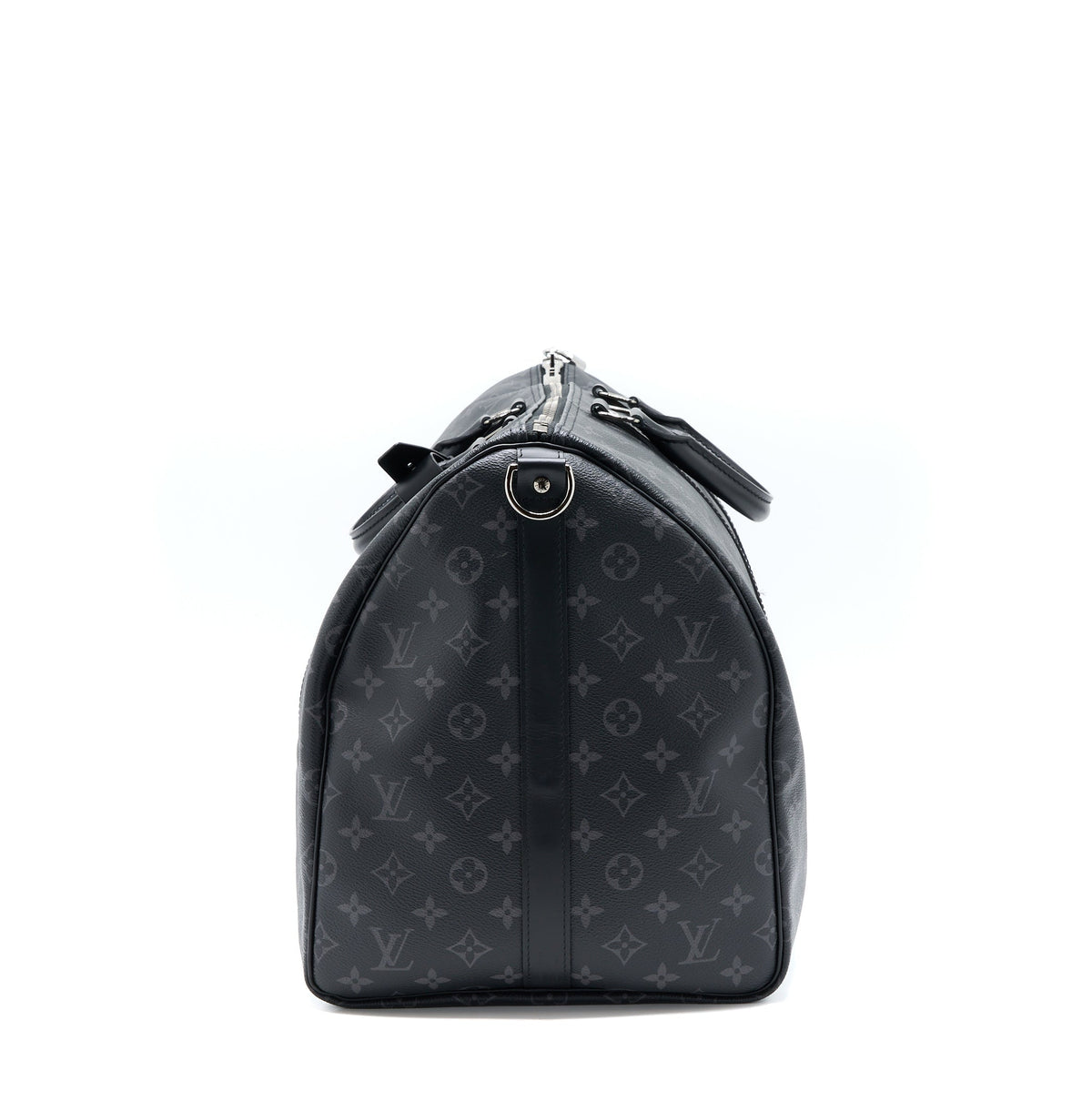 LOUIS VUITTON KEEPALL 55 WITH SHOULDER STRAP MONOGRAM ECLIPSE CANVAS SHW