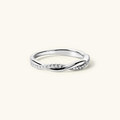 Anillo Trenzado de Moissanita