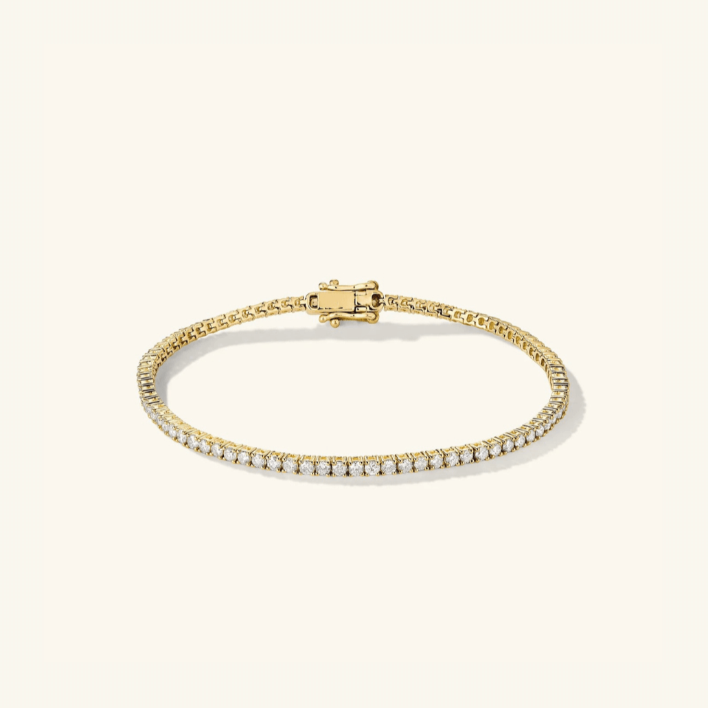 Pulsera Tenis de Moissanita 2mm
