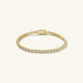 Pulsera Tenis Bisel de Moissanita 4mm