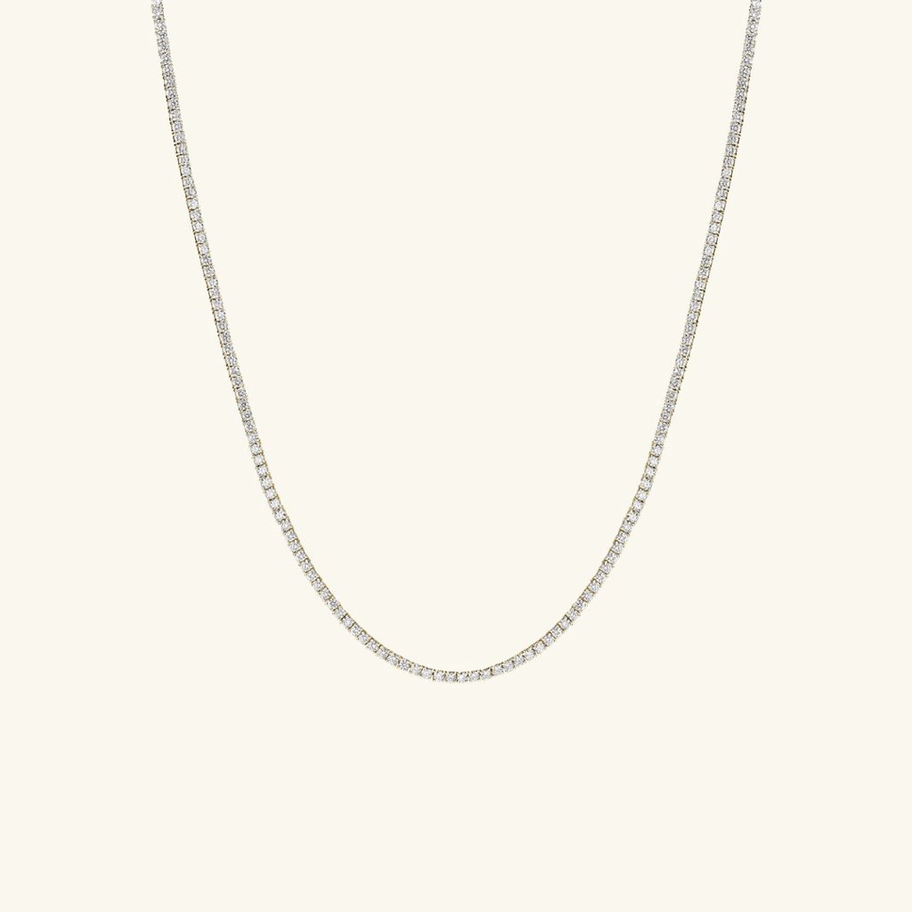 Collar Tenis de Moissanita 2mm