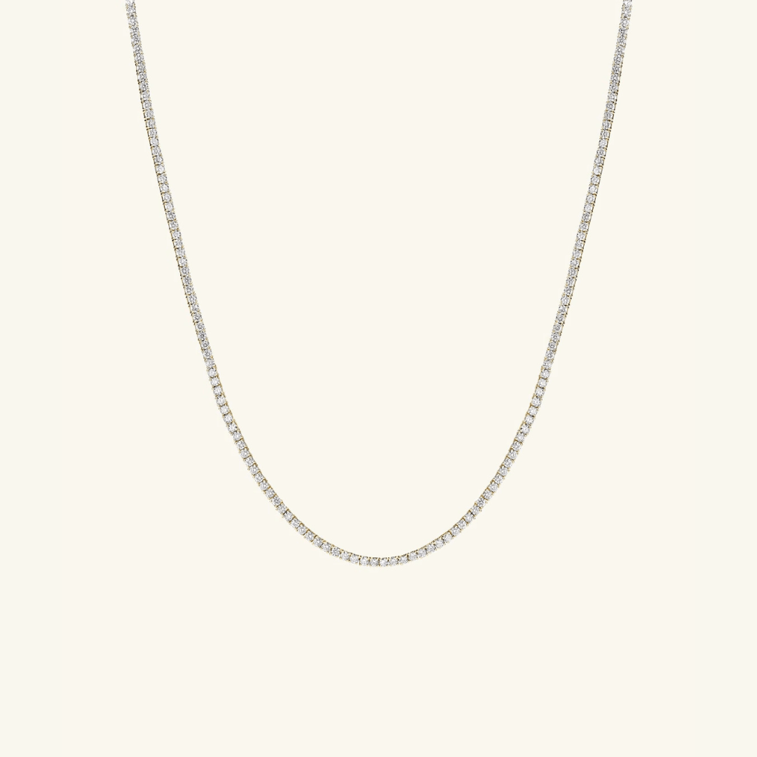 Collar Tenis de Moissanita 2mm
