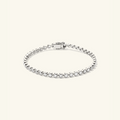 Pulsera Tenis Bisel de Moissanita 4mm