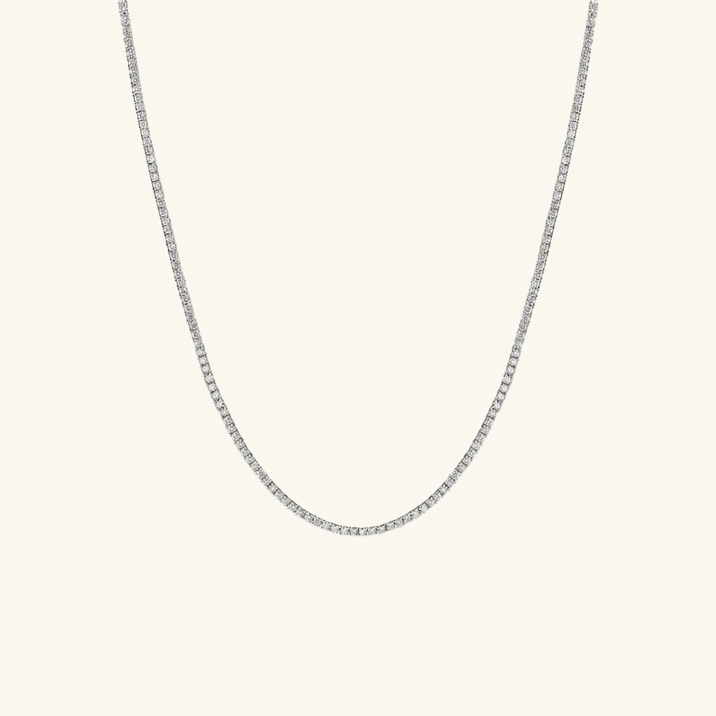 Collar Tenis de Moissanita 2mm