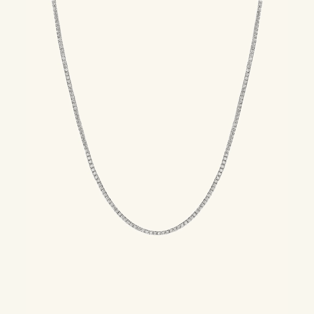 Collar Tenis de Moissanita 2mm