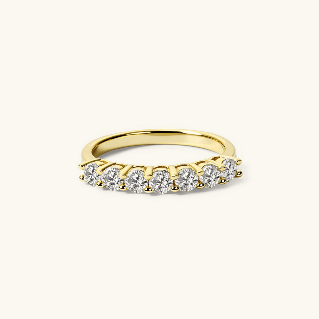 Anillo Media Alianza de Moissanita 3mm