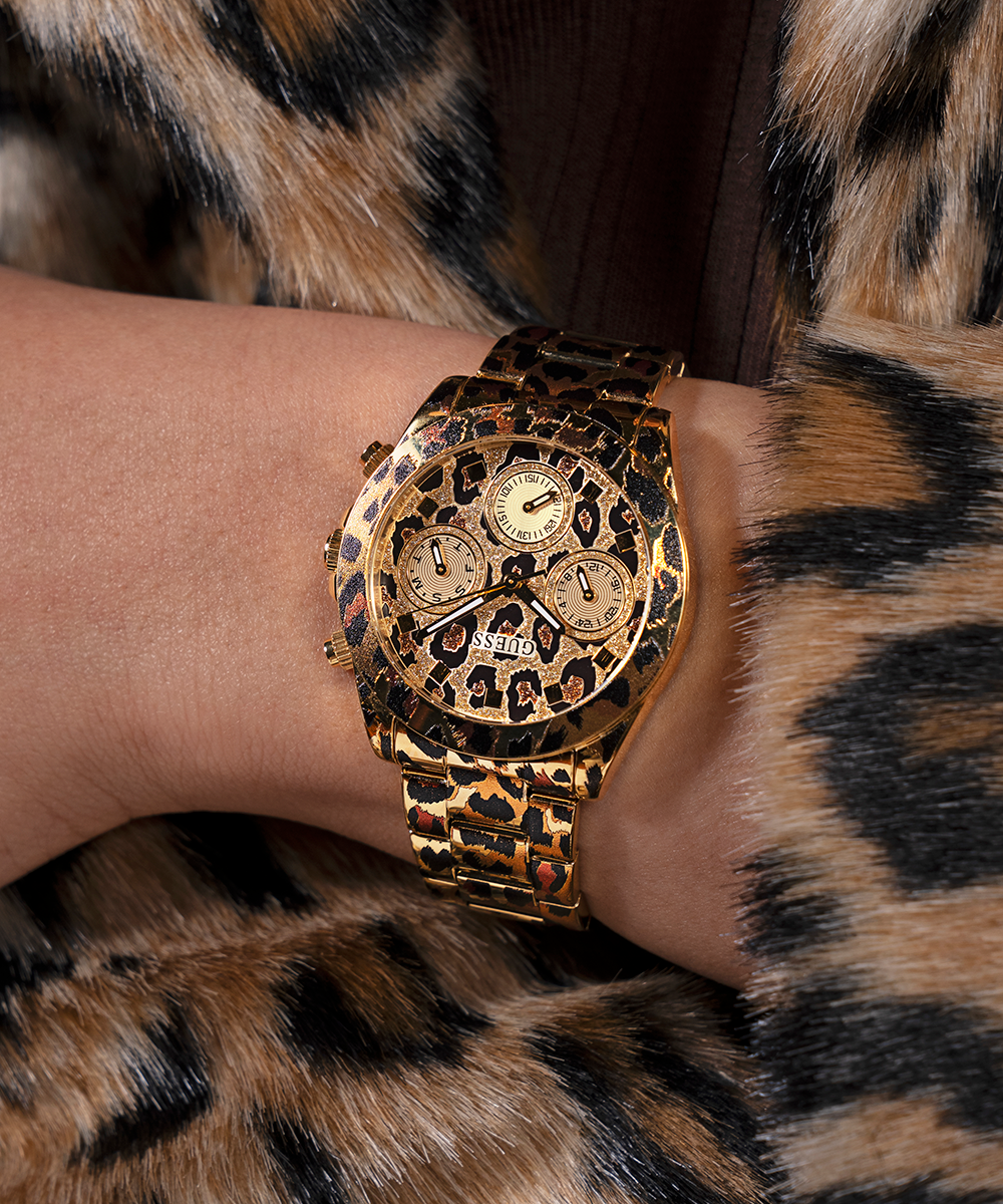 Reloj Multifunción Estampado Leopardo