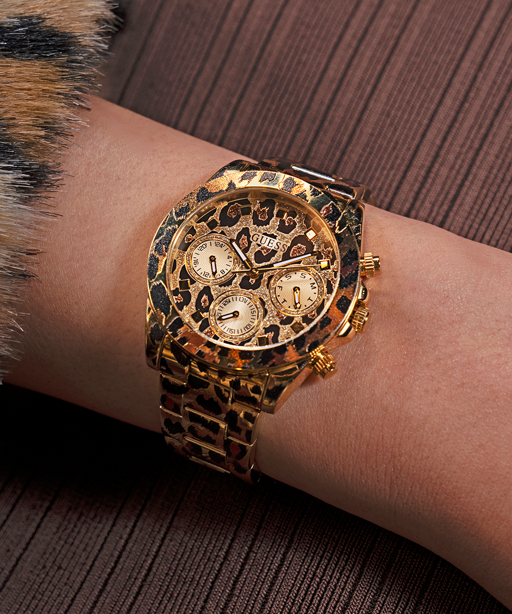 Reloj Multifunción Estampado Leopardo