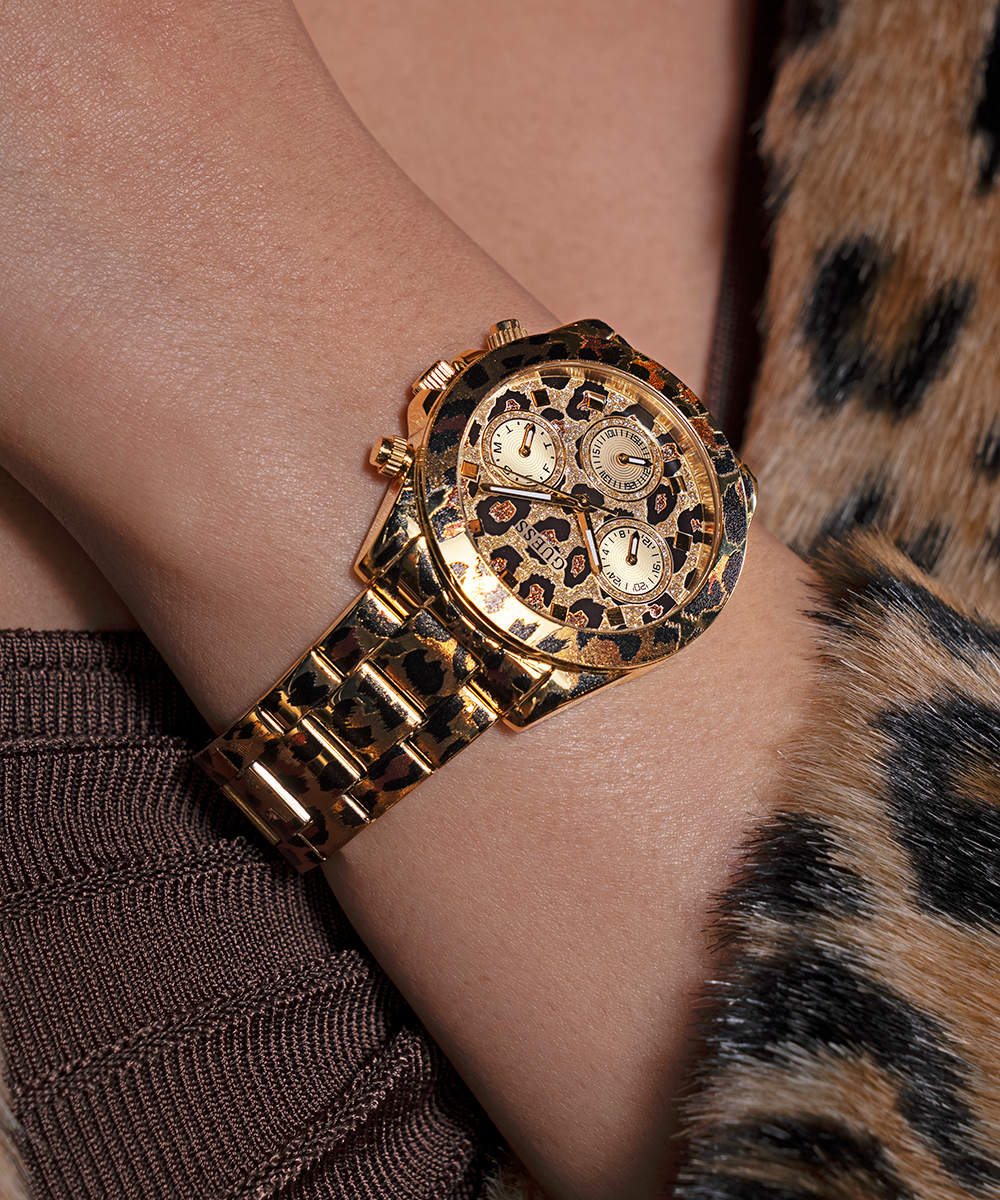 Reloj Multifunción Estampado Leopardo