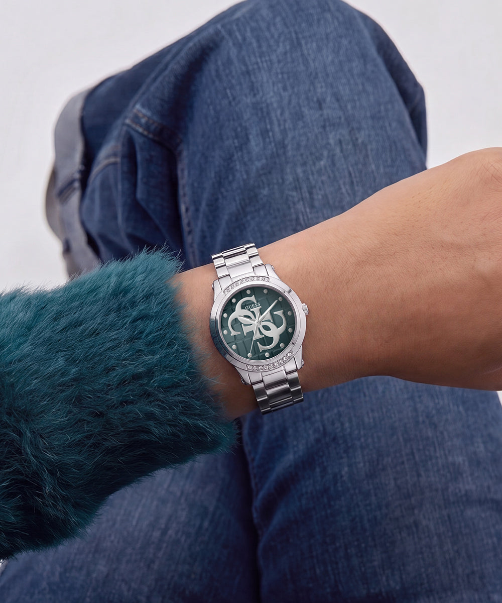 Reloj Analógico Plateado