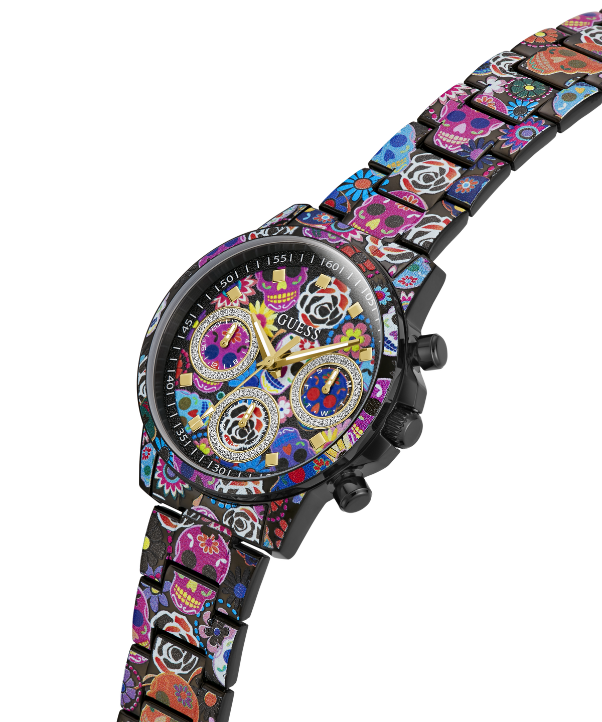 Reloj Multifunción Negro Edición Día de los Muertos