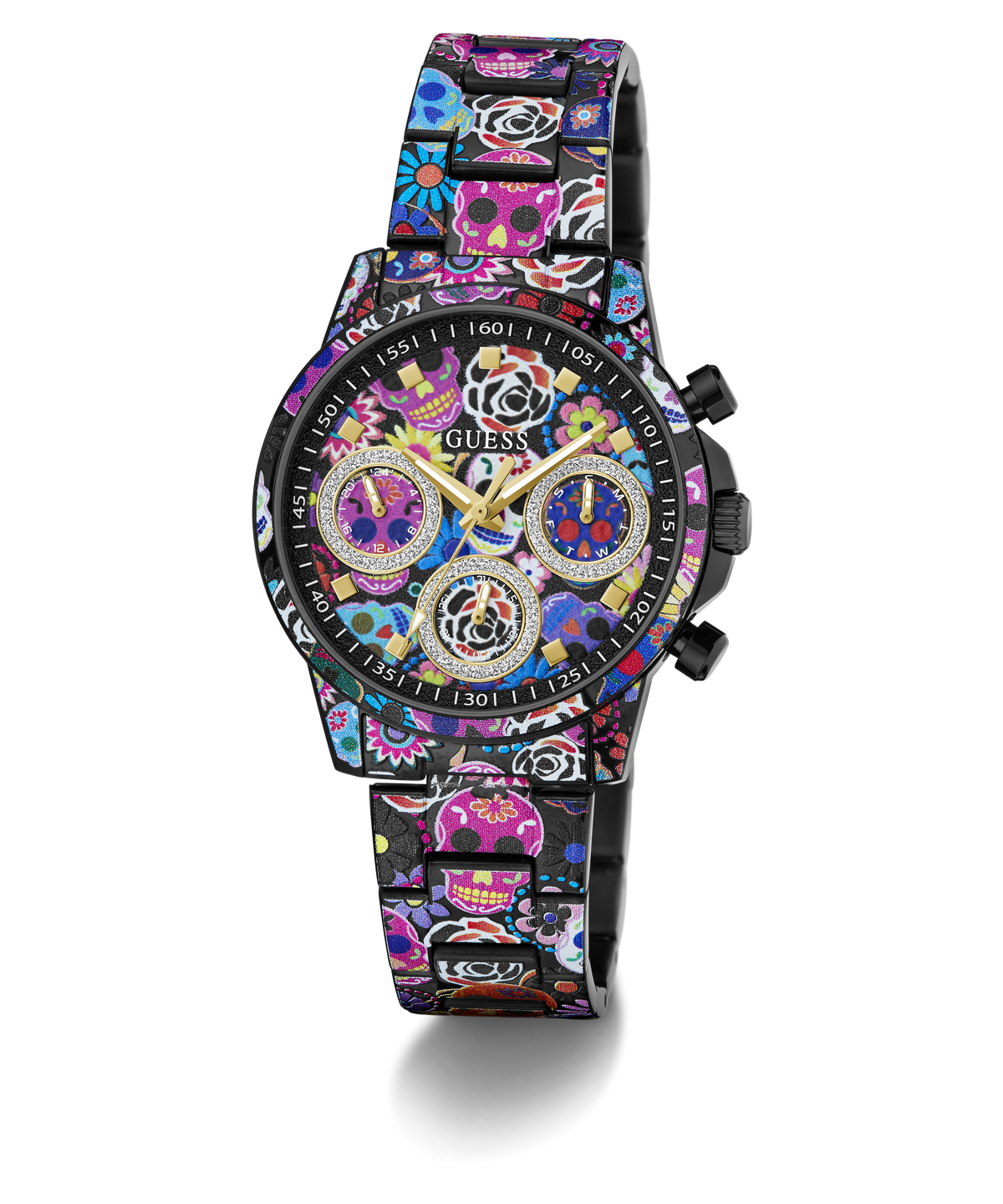 Reloj Multifunción Negro Edición Día de los Muertos