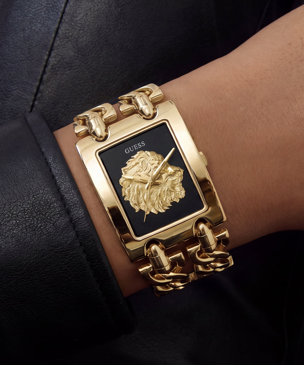 Reloj Analógico Dorado Estilo Mod
