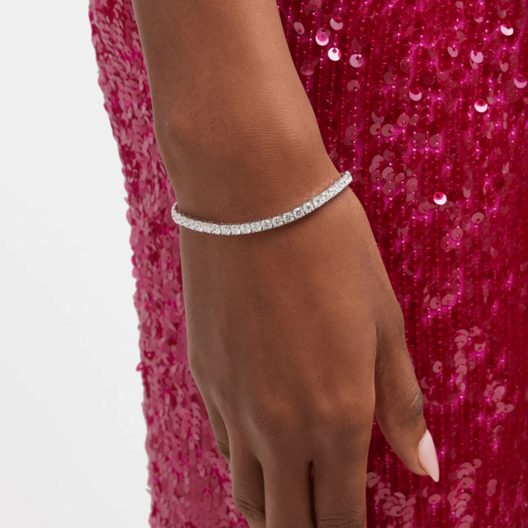 Pulsera Tenis de Moissanita 4mm