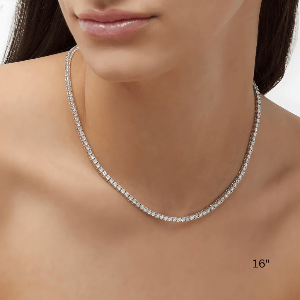 Collar Tenis de Moissanita 3mm