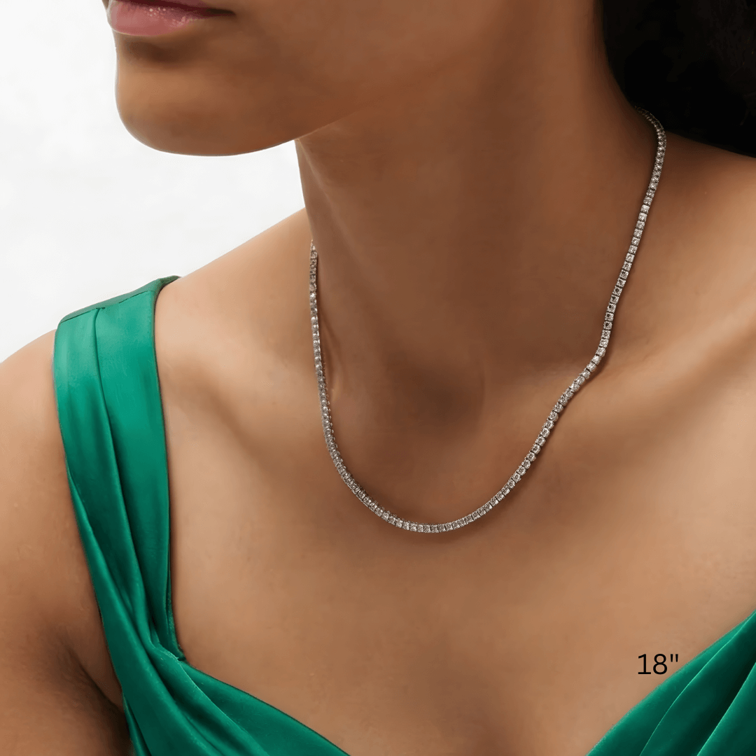 Collar Tenis de Moissanita 3mm