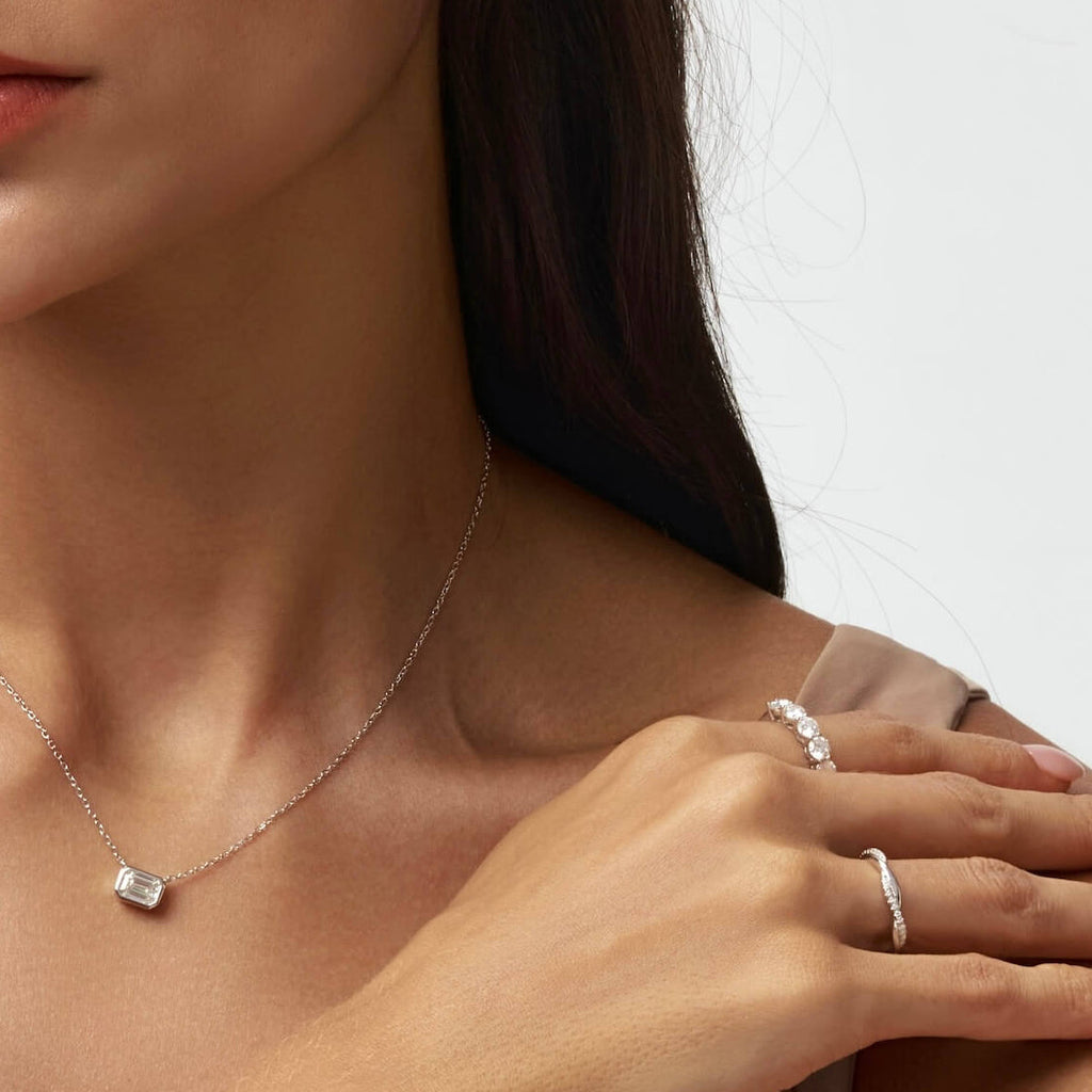 Anillo Trenzado de Moissanita