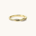 Anillo Trenzado de Moissanita