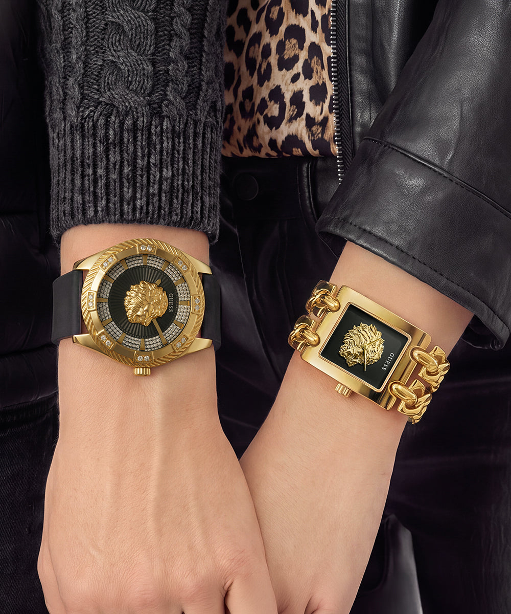 Reloj Analógico Dorado Estilo Mod