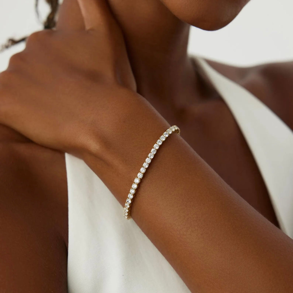 Pulsera Tenis de Moissanita 3mm